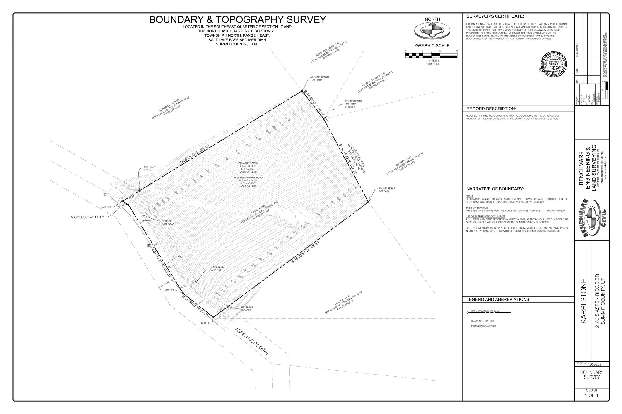 Survey map / technical document