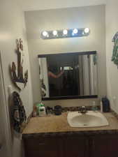 Bathroom featuring vanity