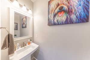 Bathroom with a sink