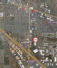 Aerial overview of property's location