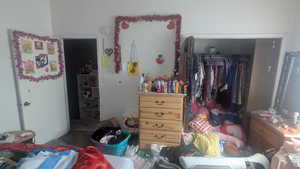 Bedroom with a closet