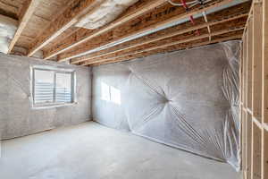 View of below grade area