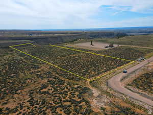 View of rural area featuring property parcel outlined