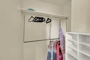 View of spacious closet