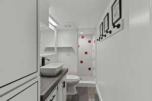 Bathroom with walk in shower