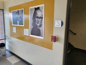 Detailed view of a fire alarm