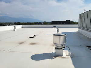 Water view with a mountainous background