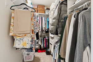 View of spacious closet