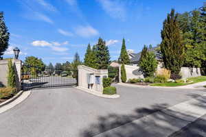 View of gated community