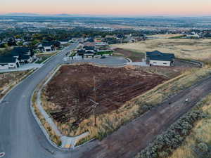 Aerial view of residential area