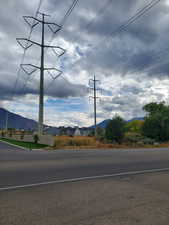 View of asphalt road with a mountain view