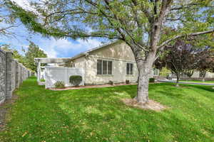 View of front of house with stucco siding