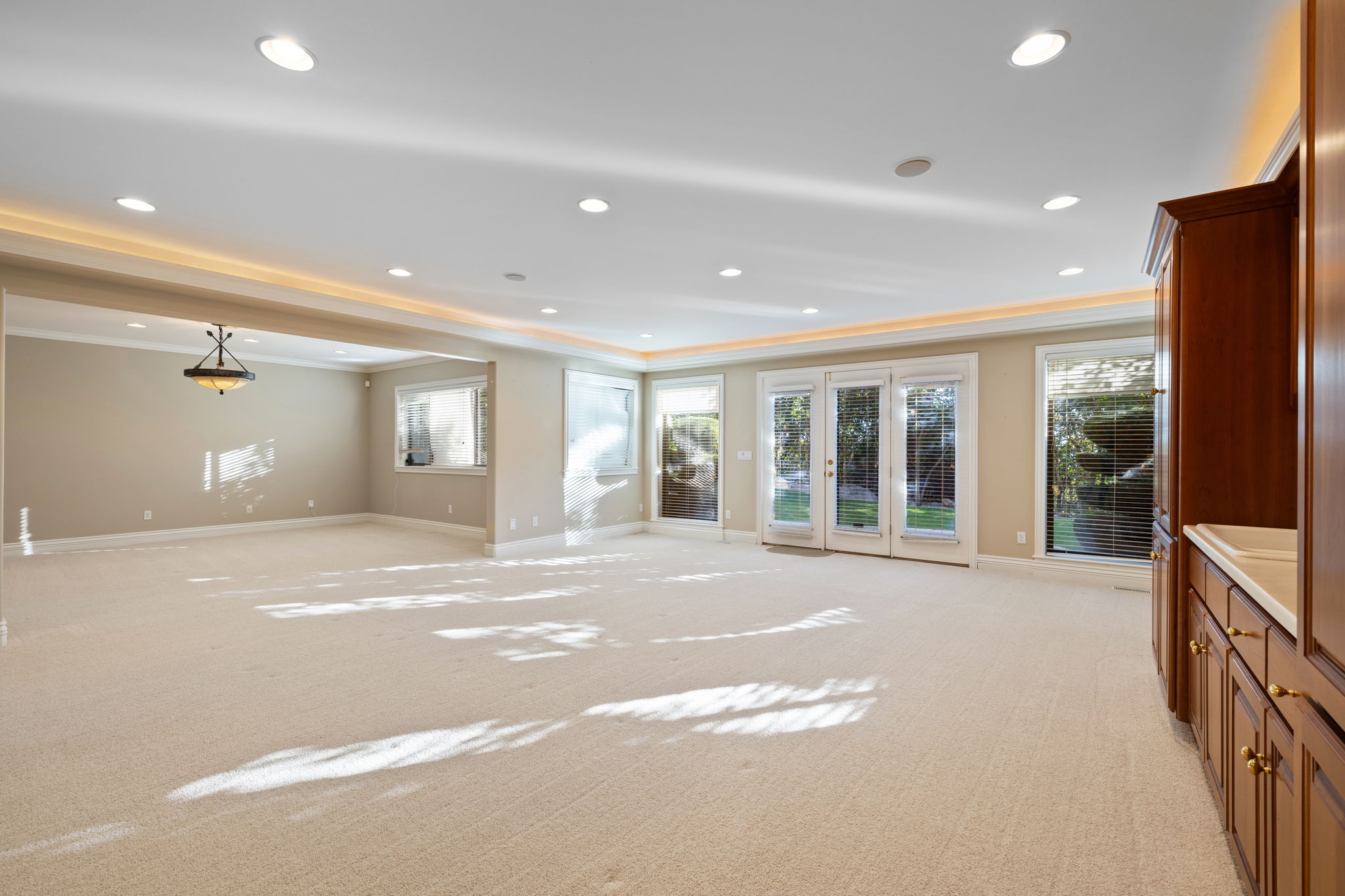 Family room entrance from backyard