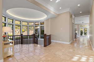 Hallway looking towards great room and kitchen