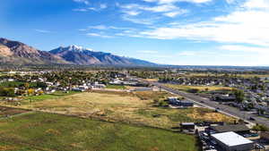 Mountain view featuring nearby suburban area