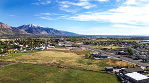 Mountain view with nearby suburban area