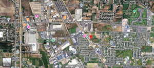 Aerial overview of property's location