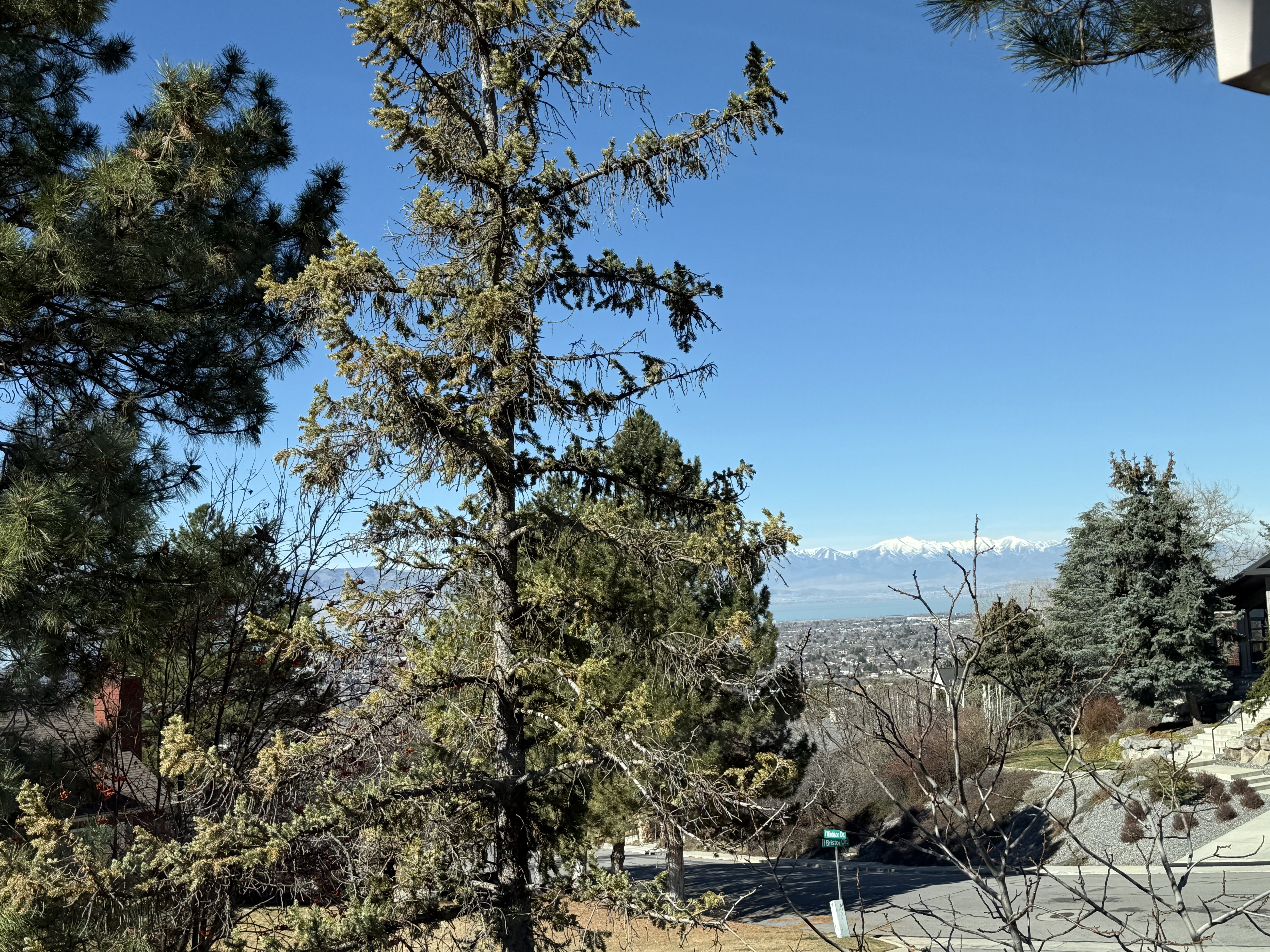 Beautiful seasonal views West across the valley.