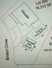 Large .53 lot idea showing possible ADU and/or Pickleball Court!