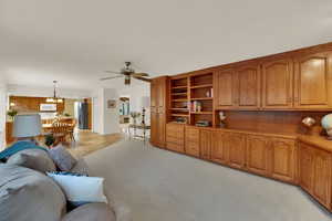 Gorgeous custom cabinets in Family Room