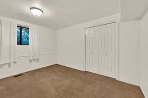 2ns Basement bedroom featuring double-wide closet.