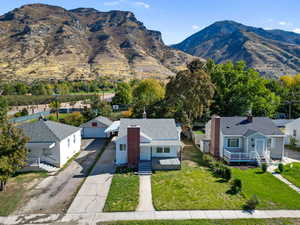 Mountain view featuring nearby suburban area