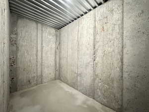 Basement featuring a sauna