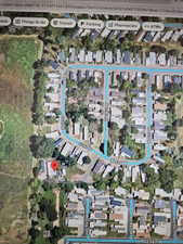 Aerial overview of property's location