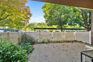 View of yard with a patio