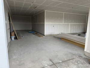 Below grade area featuring a garage