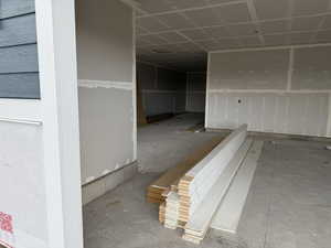 View of below grade area