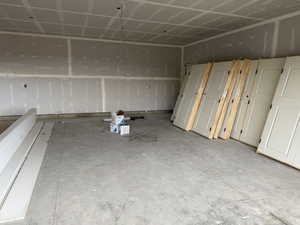 View of below grade area