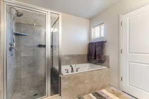 Primary Suite Bath - separate tub & shower