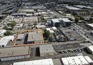 View of urban area with property parcel outlined