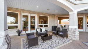View of patio / terrace with an outdoor living space