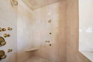 Full bathroom featuring tiled shower