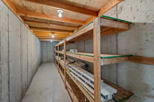 View of storage area