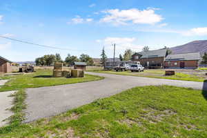 View of street featuring a mountain view