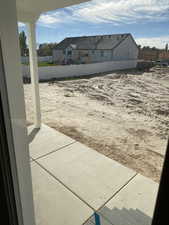 View of yard with a patio