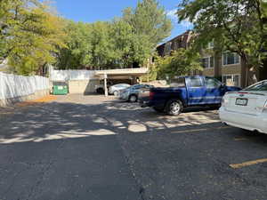 View of uncovered parking lot