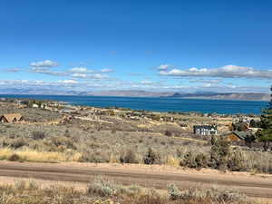 Water view featuring a mountainous background