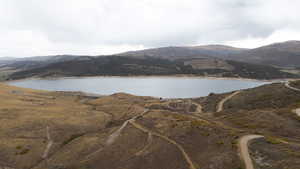 Water view featuring a mountain backdrop