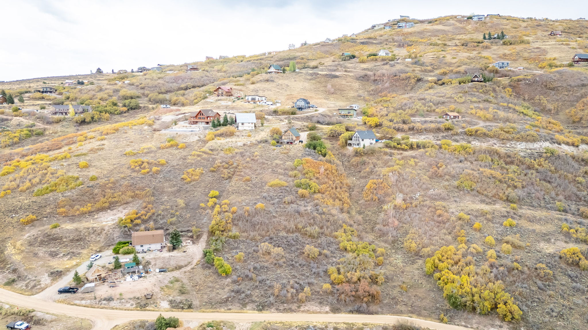 Aerial overview of property's location