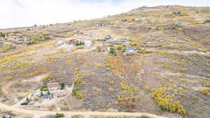 Aerial overview of property's location