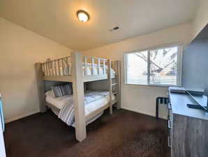 Bedroom with baseboards