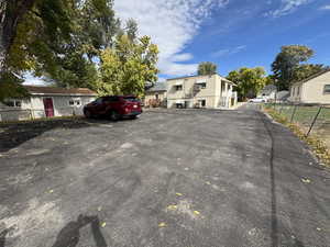 View of uncovered parking lot