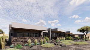 Back of house featuring stucco siding