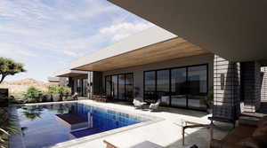 Swimming pool featuring a patio