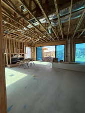Miscellaneous room featuring concrete floors