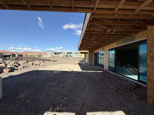 View of yard with a patio